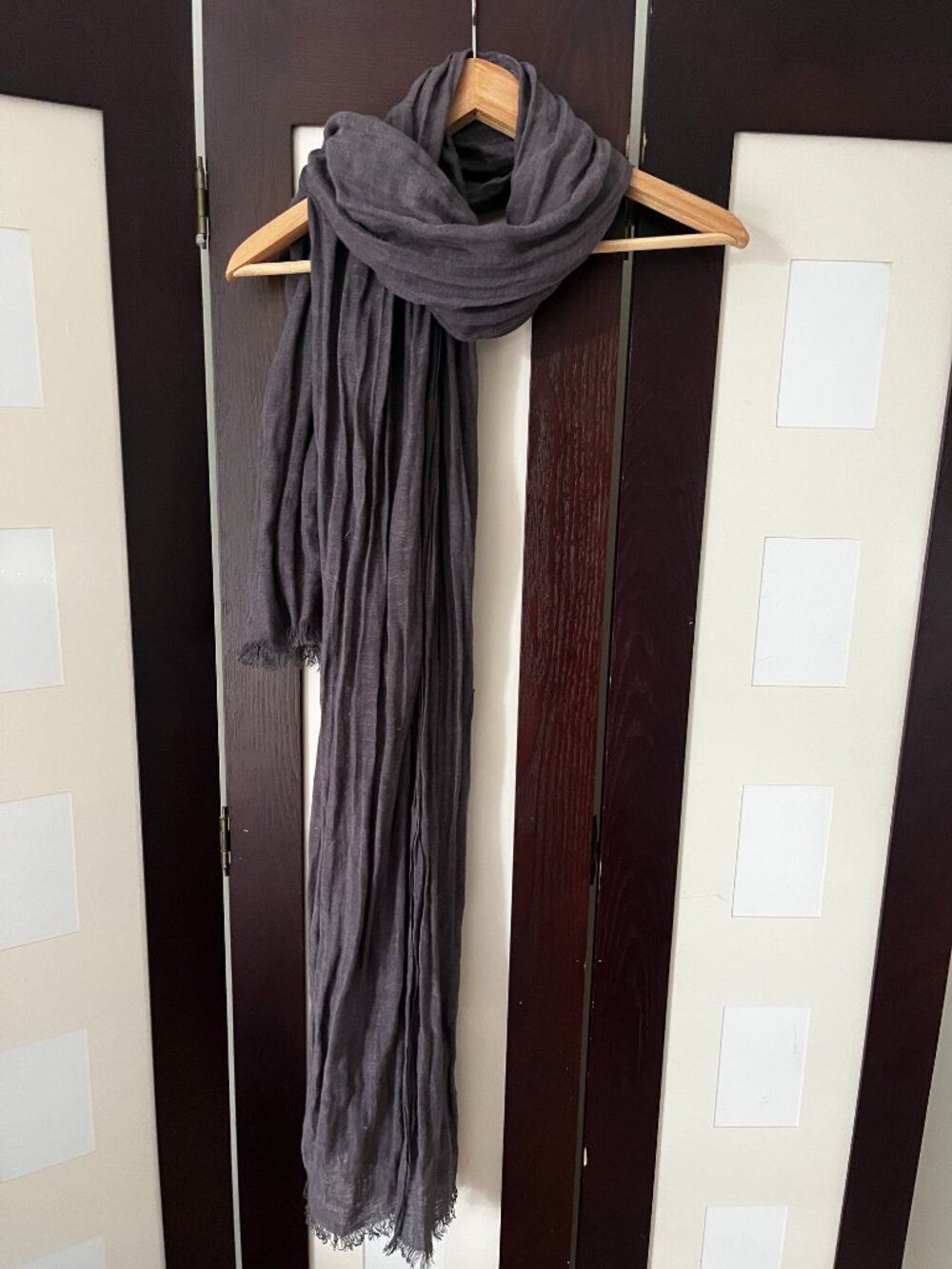 Club Monaco Lightweight Textures Linen / Viscose Scarf